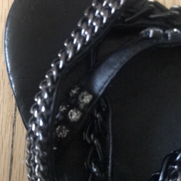 Black leather sandals - Picture 9 of 15